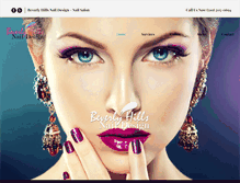 Tablet Screenshot of beverlyhillsnaildesign.com